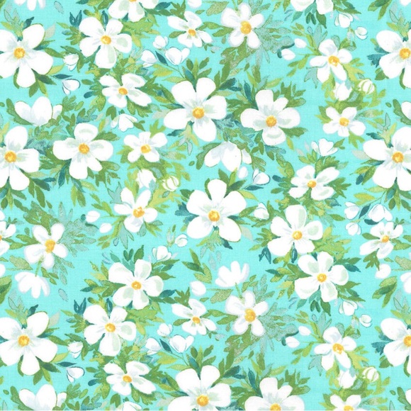 Luau Floral Cotton Fabric - Picture 3 of 3